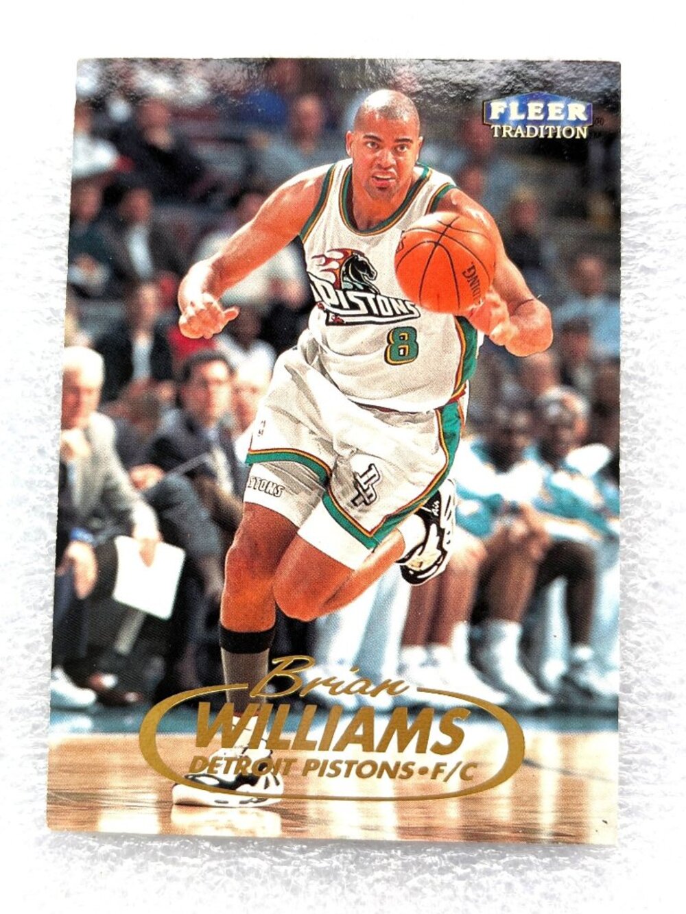 1998 Fleer Tradition Brian Williams Detroit Pistons Basketball Card #63 S29